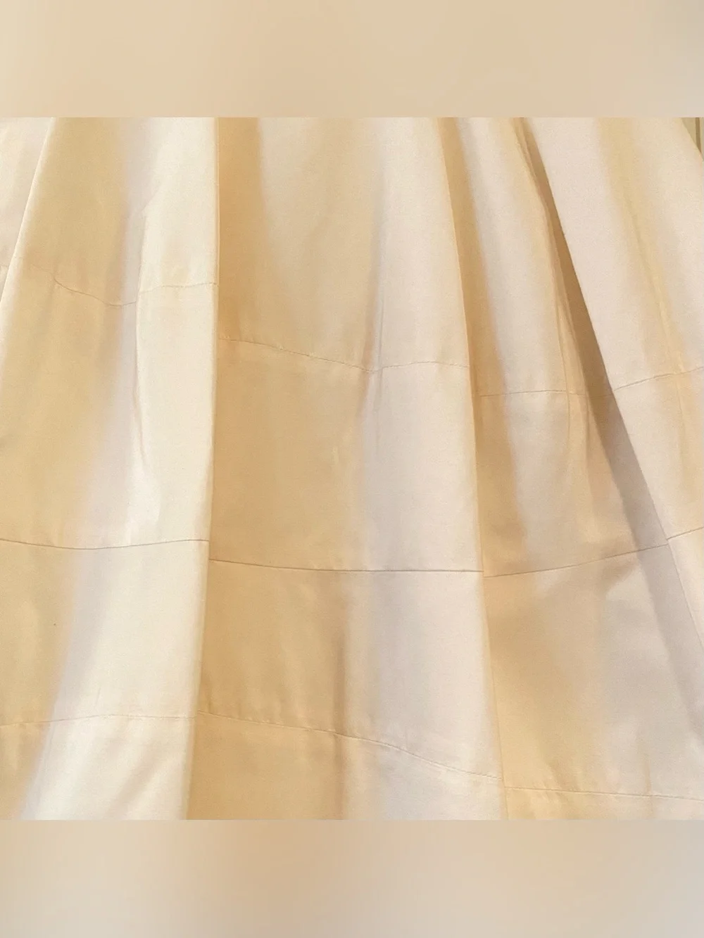 Vintage Yves Saint Laurent YSL 100% Silk Long Skirt Midi Cream White Chiffon XS - Picture 6 of 16
